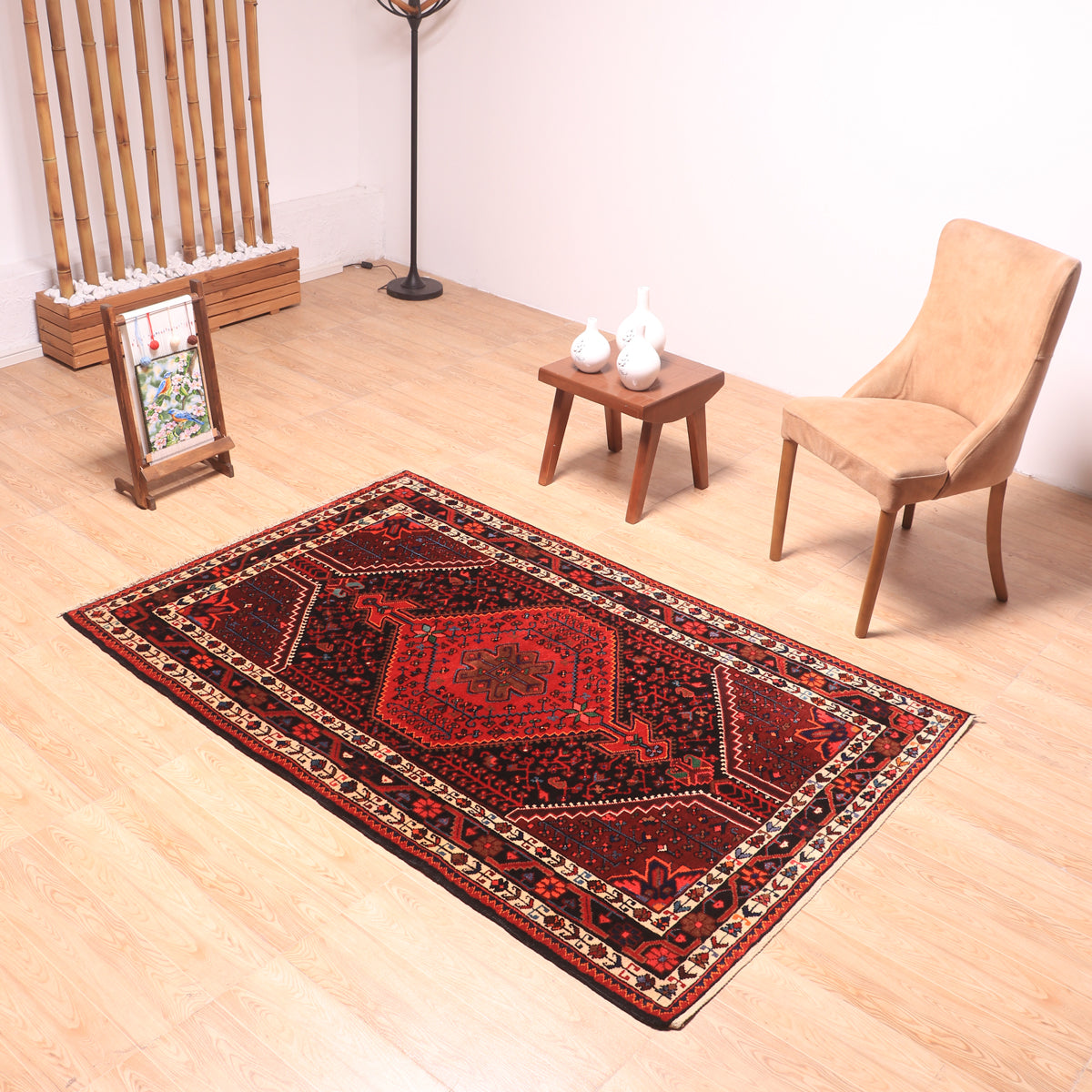 ペルシャ絨毯（イラン産）トゥイセルカーン　187×121cm（FL-70159）