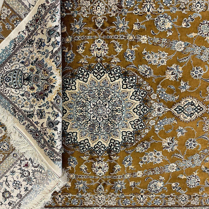 最高級ペルシャ絨毯（ナイン産）ハビビアン工房　227×147cm（FL-70363）