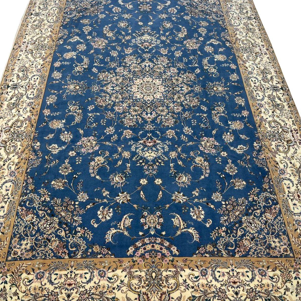 最高級ペルシャ絨毯（ナイン産）ハビビアン工房　314×216cm（FL-70365）