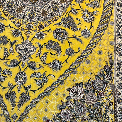 【1800万円Collection】最高級ペルシャ絨毯（ナイン産）ハビビアン工房　301×205cm（FL-70370）