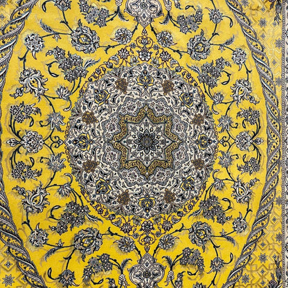 【1800万円Collection】最高級ペルシャ絨毯（ナイン産）ハビビアン工房　301×205cm（FL-70370）