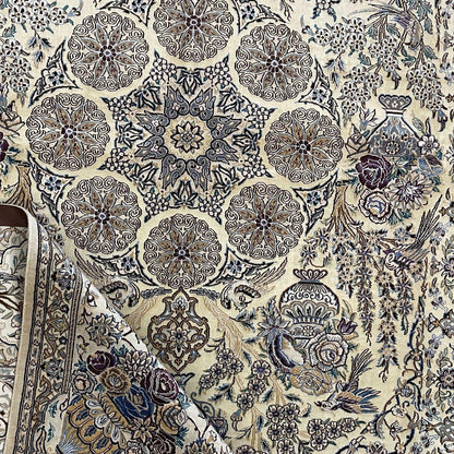 最高級ペルシャ絨毯（ナイン産）ハビビアン工房　260×180cm（FL-70371）