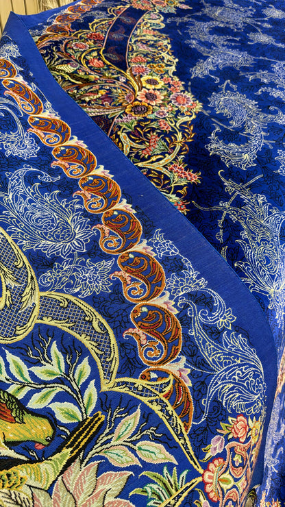 高級ペルシャ絨毯クム産シルク100％　ジャムシディ工房　296×196cm（FN-10048）