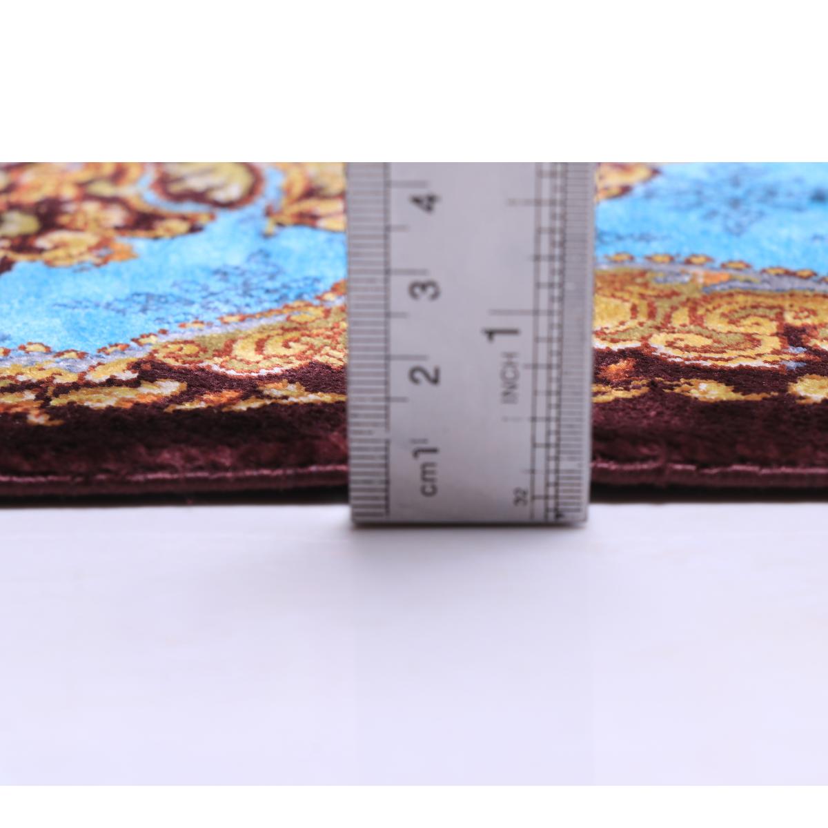 高級ペルシャ絨毯（シルク100％）サマディ工房　88×37cm（FN-70279）