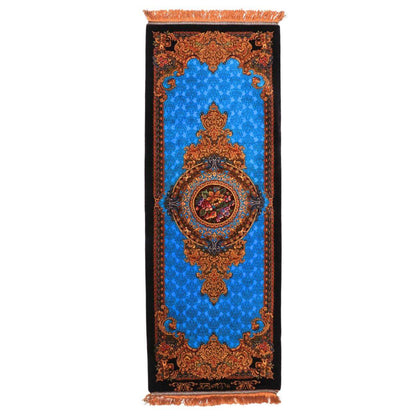 高級ペルシャ絨毯（シルク100％）サマディー工房　180番　122×46cm（FN-70317）