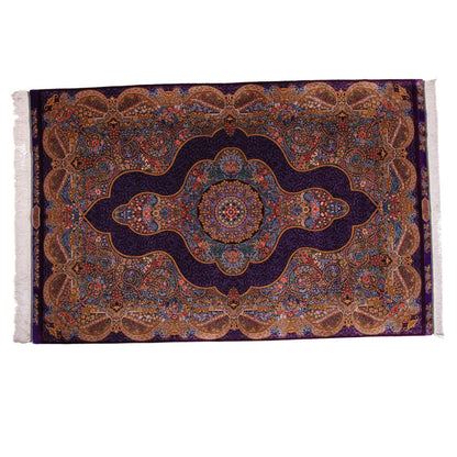 高級ペルシャ絨毯（シルク100％）マラーム工房　212×137cm（FN-70344）
