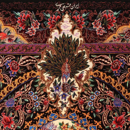 高級ペルシャ絨毯（シルク100％）モハンマディ　148×100cm（FN-70349）
