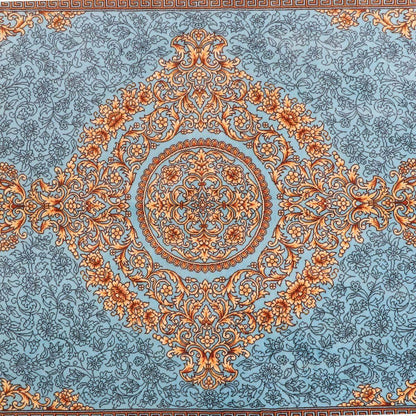 高級ペルシャ絨毯（シルク100％）ヌーリ工房　158×102cm（FN-70356）
