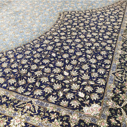 【1800万円Collection】ペルシャ絨毯（シルク100％手織り）マルーフ・モサヴィ　240×192cm（FN-70375）