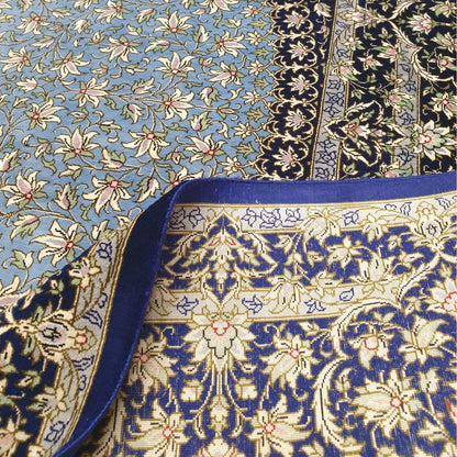 【1800万円Collection】ペルシャ絨毯（シルク100％手織り）マルーフ・モサヴィ　240×192cm（FN-70375）
