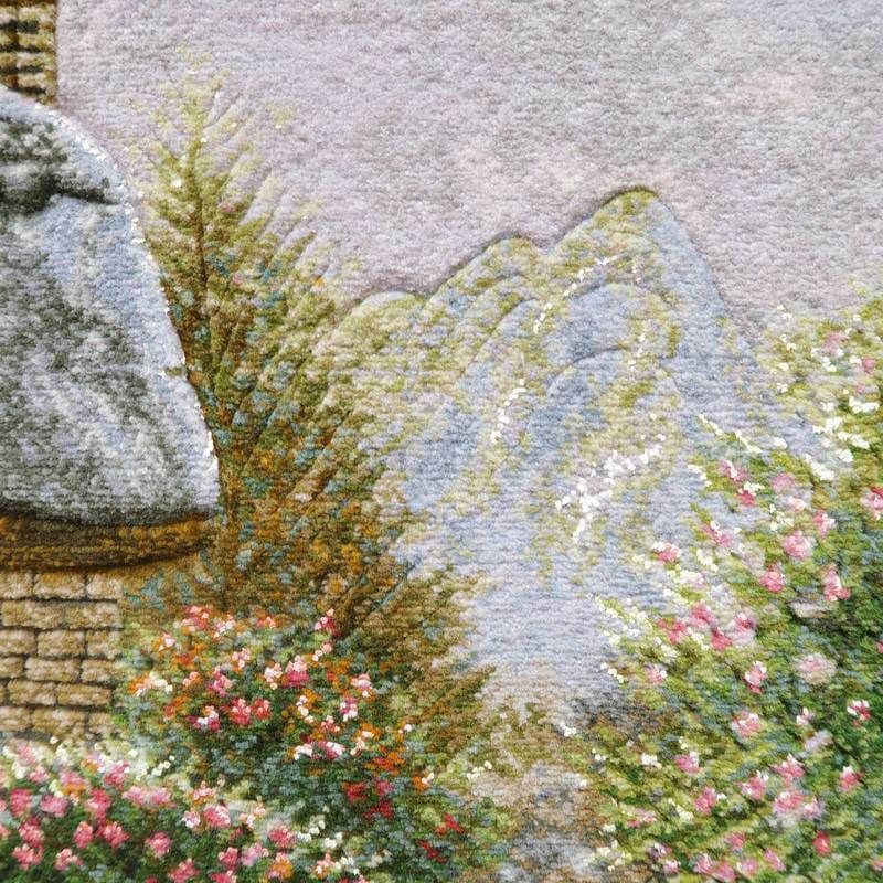 ペルシャ絨毯タブリーズ絵画　122×102cm（FP-11）