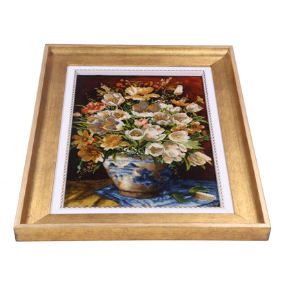 ペルシャ絨毯　タブリーズ産　絵画絨毯　72×53cm（FP-70258）