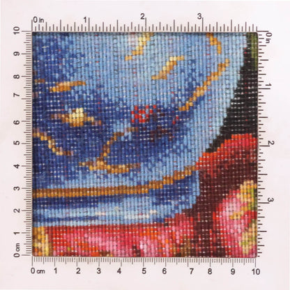 ペルシャ絨毯　タブリーズ産　絵画絨毯　73×55cm（FP-70259）