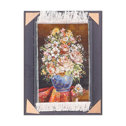 ペルシャ絨毯　タブリーズ産　絵画絨毯　73×55cm（FP-70259）