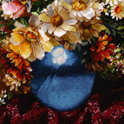 ペルシャ絨毯　タブリーズ産　絵画絨毯　70×53cm（FP-70262）