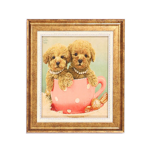 ペルシャ絨毯　タブリーズ産　絵画絨毯　67×58cm（FP-70265）