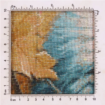 ペルシャ絨毯　タブリーズ産　絵画絨毯　80×59cm（FP-70266）
