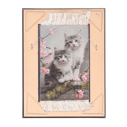 ペルシャ絨毯　タブリーズ産　絵画絨毯　89×67cm（FP-70267）