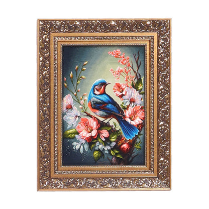 ペルシャ絨毯　タブリーズ産　絵画絨毯　90×71cm（FP-70269）
