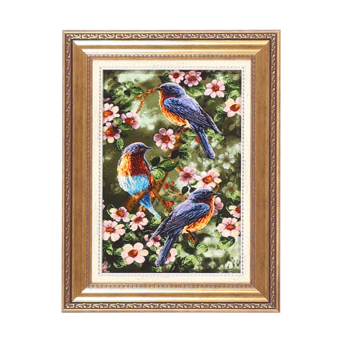 ペルシャ絨毯　タブリーズ産　絵画絨毯　79×61cm（FP-70272）
