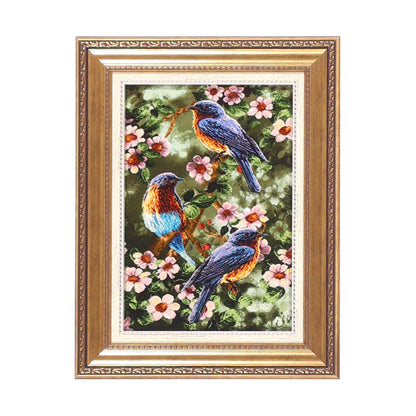 ペルシャ絨毯　タブリーズ産　絵画絨毯　79×61cm（FP-70272）