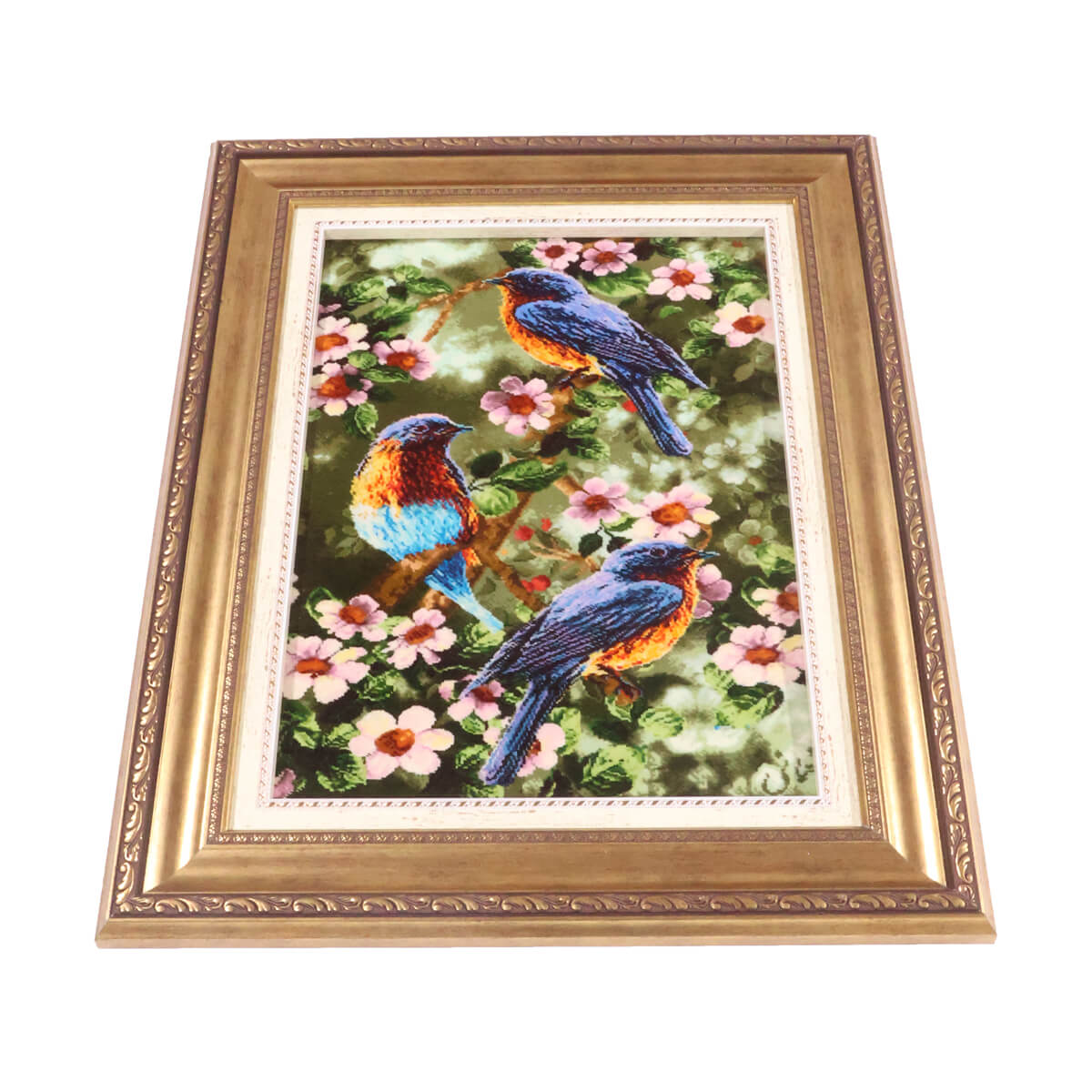 ペルシャ絨毯　タブリーズ産　絵画絨毯　79×61cm（FP-70272）