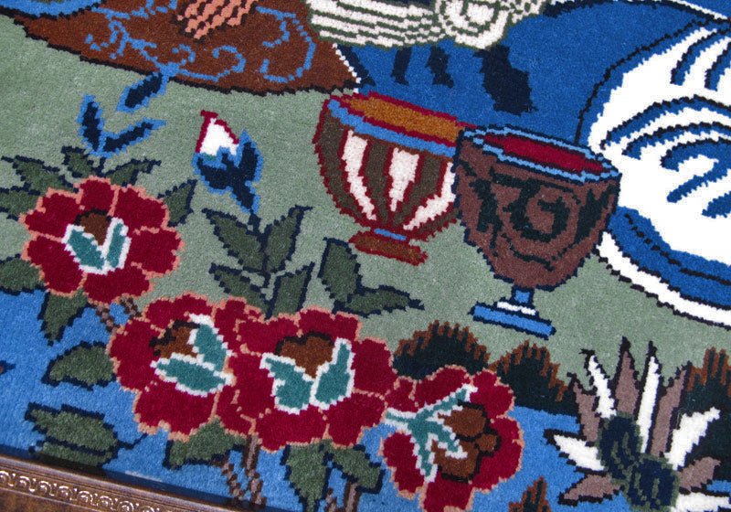 絵画・ペルシャ絨毯・カシュマール 122×91cm（FS-4059）