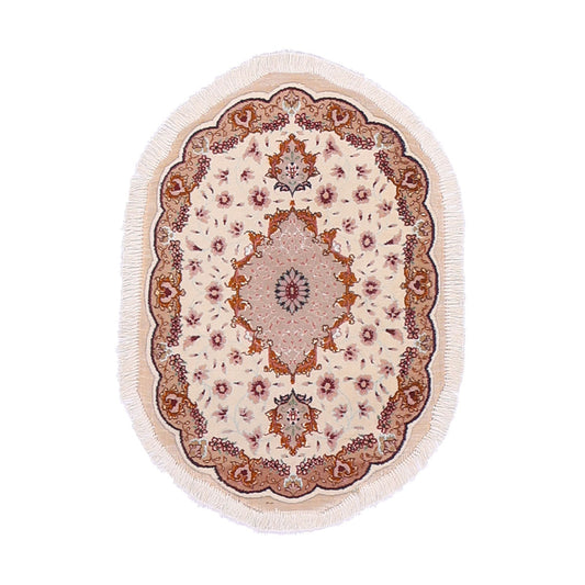 ペルシャ絨毯（イラン産）タブリーズ　82×57cm（FS-70008）