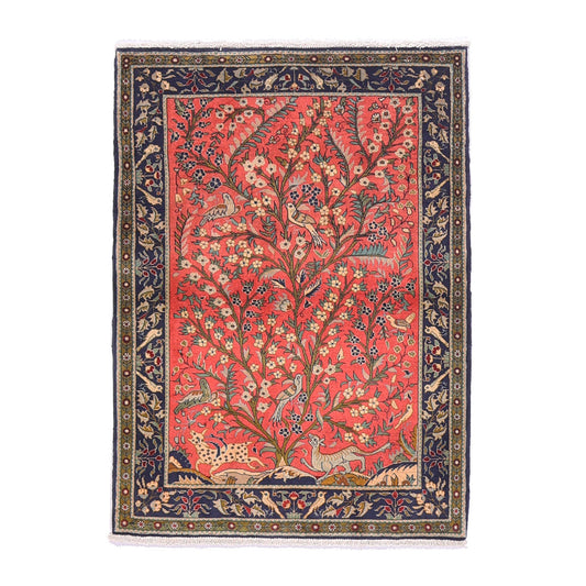 ペルシャ絨毯（イラン産）クム　116×86cm（FS-70026）