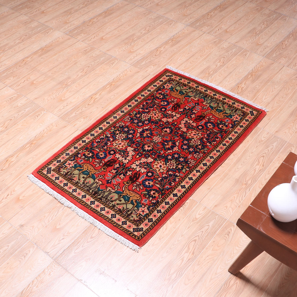 ペルシャ絨毯（イラン産）サルーク　105×67cm（FS-70029）