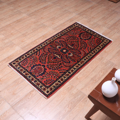 ペルシャ絨毯（イラン産）サルーク　126×68cm（FS-70035）