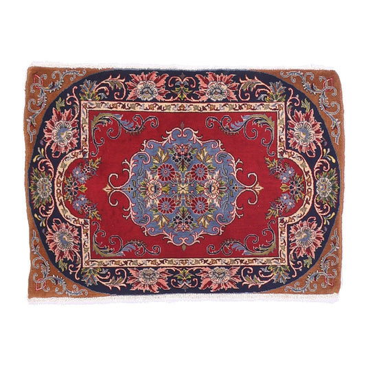 ペルシャ絨毯（イラン産）カーシャーン　90×66cm（FS-70037）