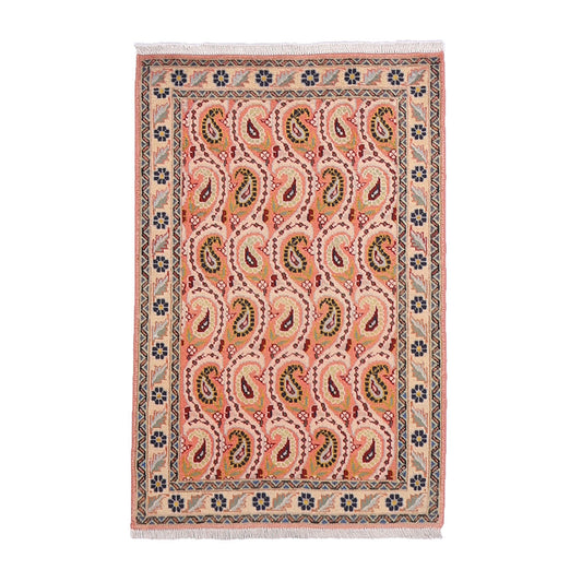 ペルシャ絨毯（イラン産）イスファハンアンティーク　100×65cm（FS-70043）