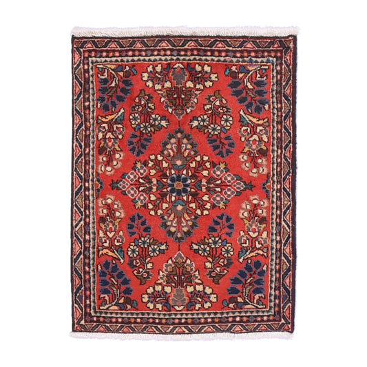 ペルシャ絨毯（イラン産）サルーク　75×56cm（FS-70064）