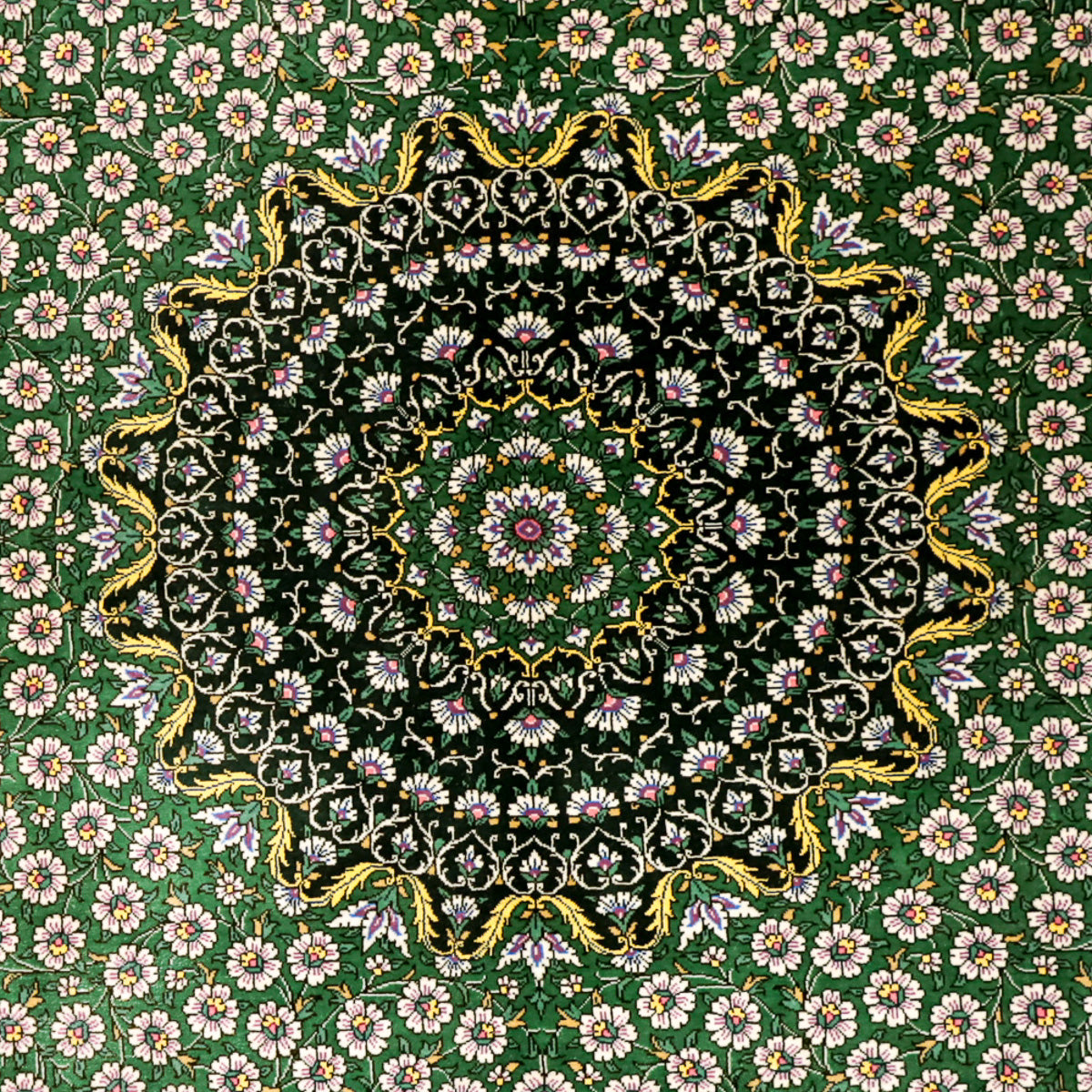 ペルシャ絨毯（手織り）ハキ　195×132cm（FX-13193）