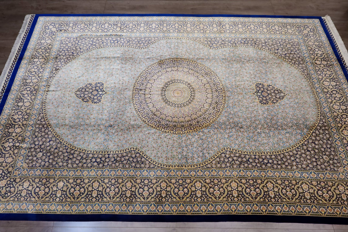 ペルシャ絨毯（手織り）ヘイラト　304×203cm（FX-13198）