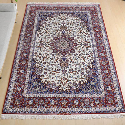 【1800万円Collection】高級ペルシャ絨毯イスファハン産セーラフィアン工房 313×214cm（FX-22169）