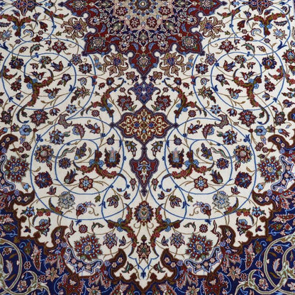 【1800万円Collection】高級ペルシャ絨毯イスファハン産セーラフィアン工房 313×214cm（FX-22169）