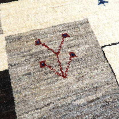 プレミアムギャッベ／ホシナマイ（カシュクリ） 201×132cm（HL-10854）