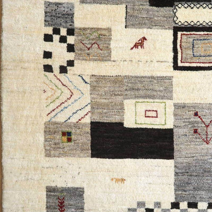 プレミアムギャッベ／ホシナマイ（カシュクリ） 201×132cm（HL-10854）