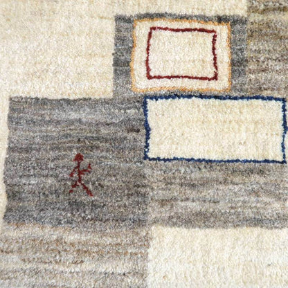 プレミアムギャッベ／ホシナマイ（カシュクリ） 201×132cm（HL-10854）