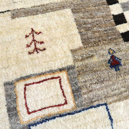 プレミアムギャッベ／ホシナマイ（カシュクリ） 201×132cm（HL-10854）