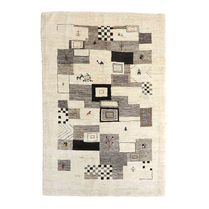 プレミアムギャッベ／ホシナマイ（カシュクリ） 207×140cm（HL-10882）
