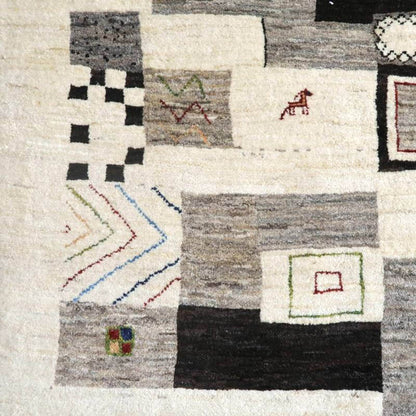 プレミアムギャッベ／ホシナマイ（カシュクリ） 207×140cm（HL-10882）