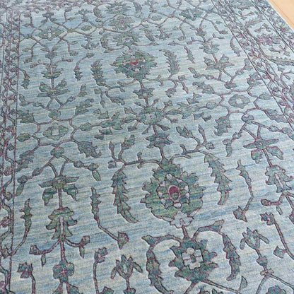 プレミアムギャッベ／ホシナマイ（ルリバフ） 242×171cm（HL-10895）