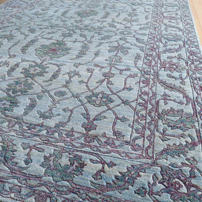 プレミアムギャッベ／ホシナマイ（ルリバフ） 242×171cm（HL-10895）