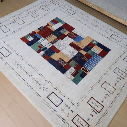 プレミアムギャッベ／ホシナマイ（カシュクリ）　248×199cm（HL-11120）