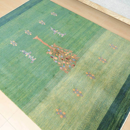 プレミアムギャッベ／ホシナマイ（カシュクリ）　204×149cm（HL-11360）