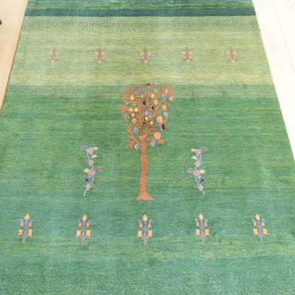 プレミアムギャッベ／ホシナマイ（カシュクリ）　204×149cm（HL-11360）