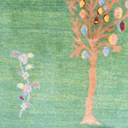 プレミアムギャッベ／ホシナマイ（カシュクリ）　204×149cm（HL-11360）